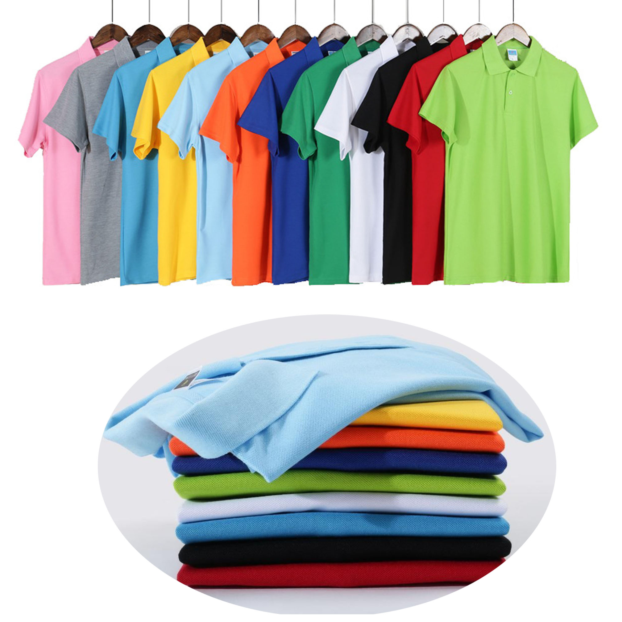 Short Sleeve Cotton Golf Polo Shirts