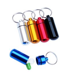 Mini Pill Bottle w/Keychain