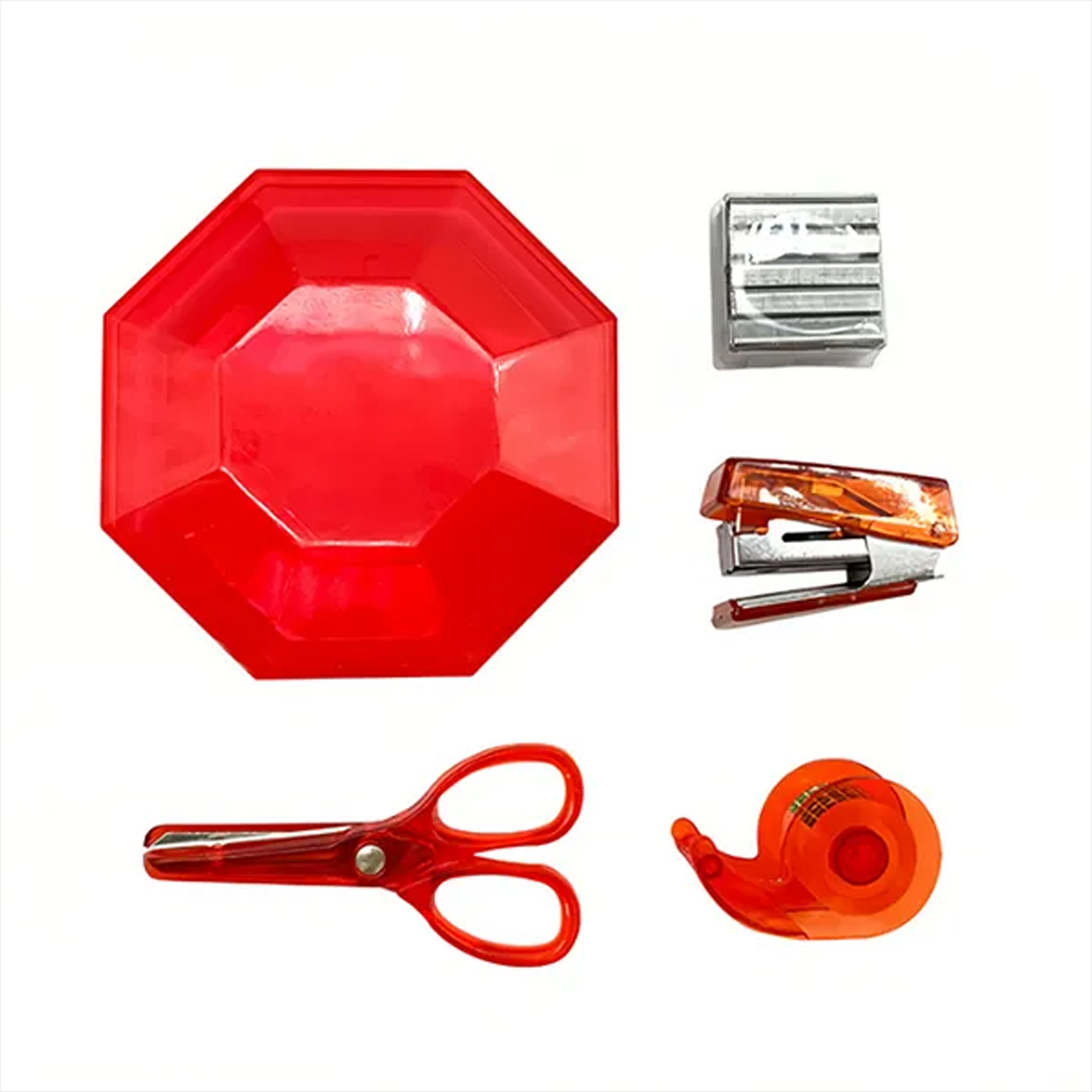 Minimalist Transparent Desk Set ?C Neat & Modern 7