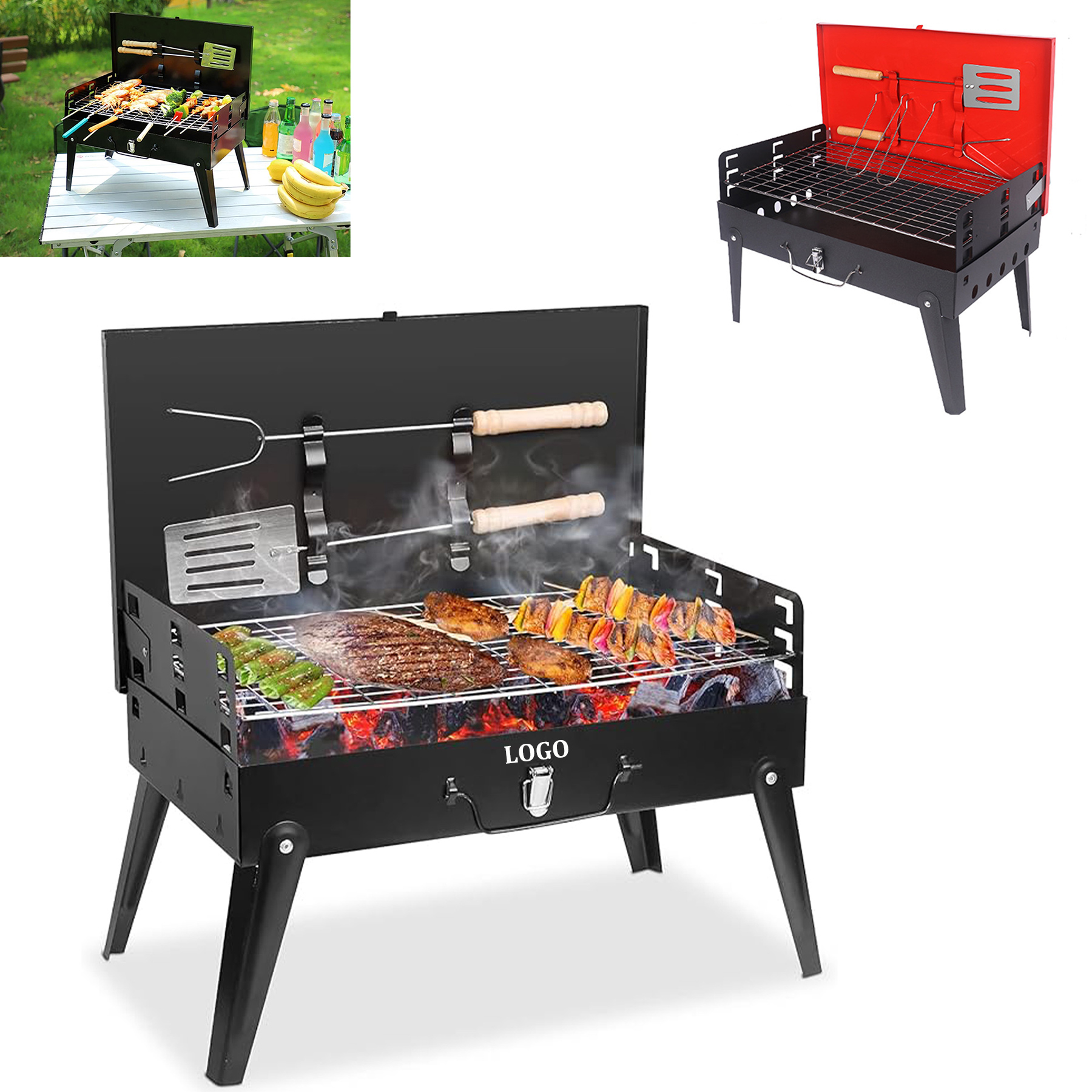 Outdoor Folding Barbecue Grill 9