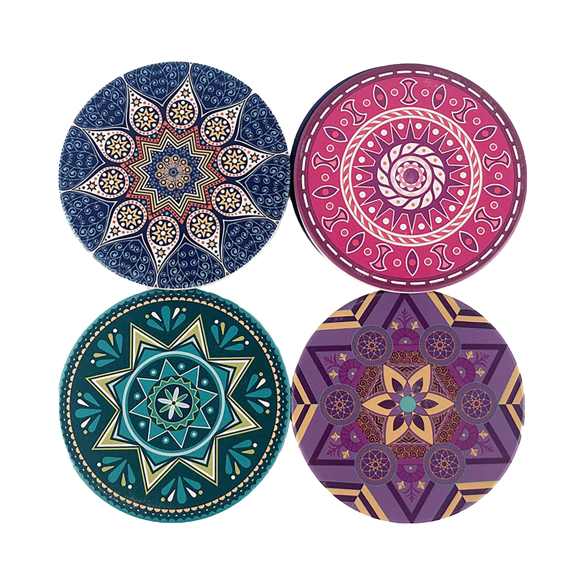 4" Full Color Round Ceramic Coaster