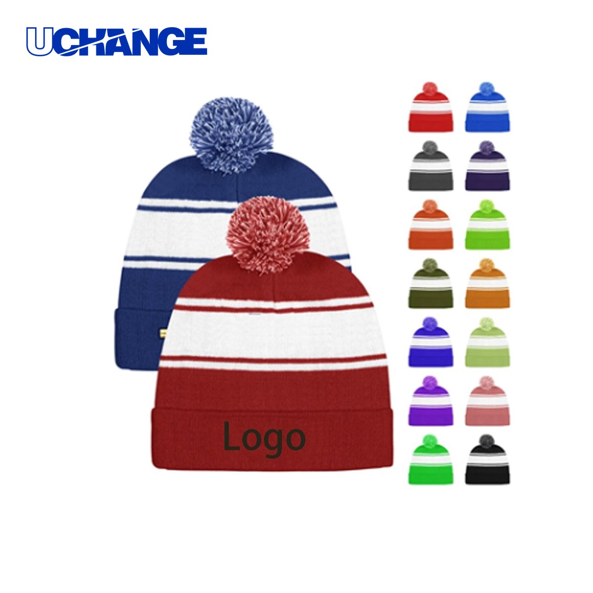 Custom Pom Knit Beanie