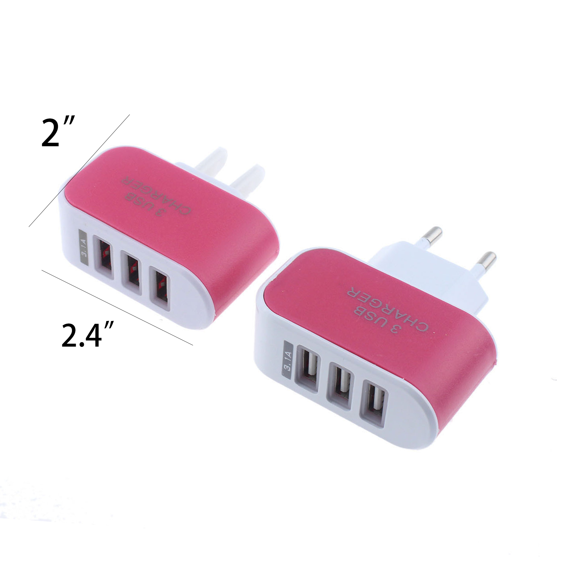Portable 3 Port USB Charger 6