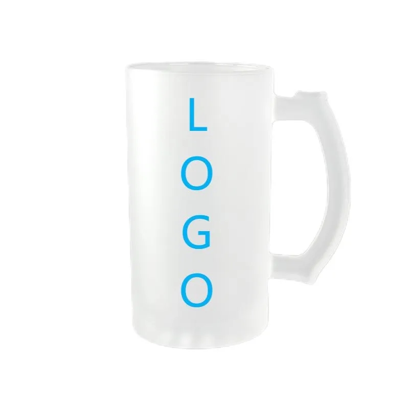 Large Capacity Frosted Glass Mug 16Oz 5