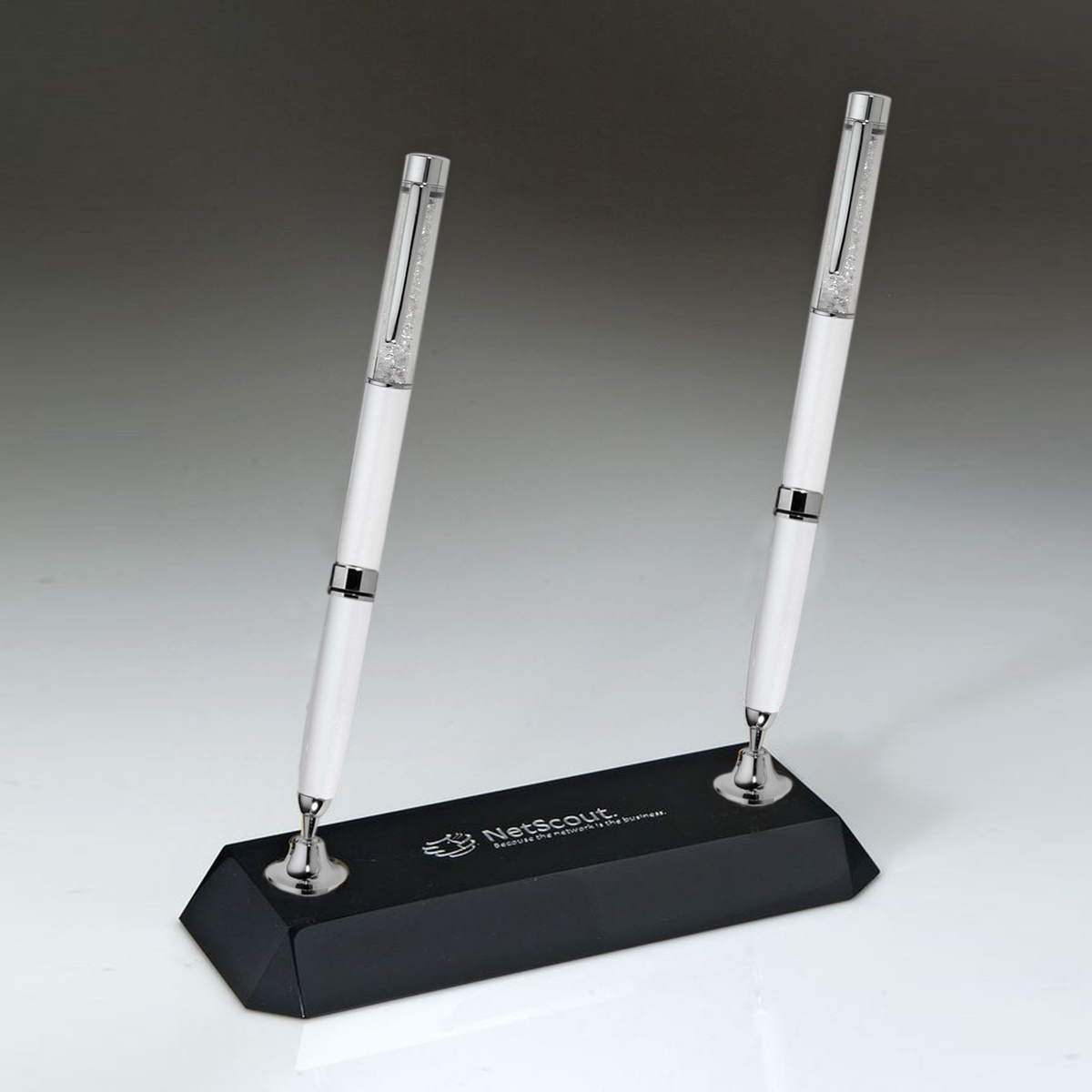 Black Crystal Pen Set w/ 2 White pens_D713CA