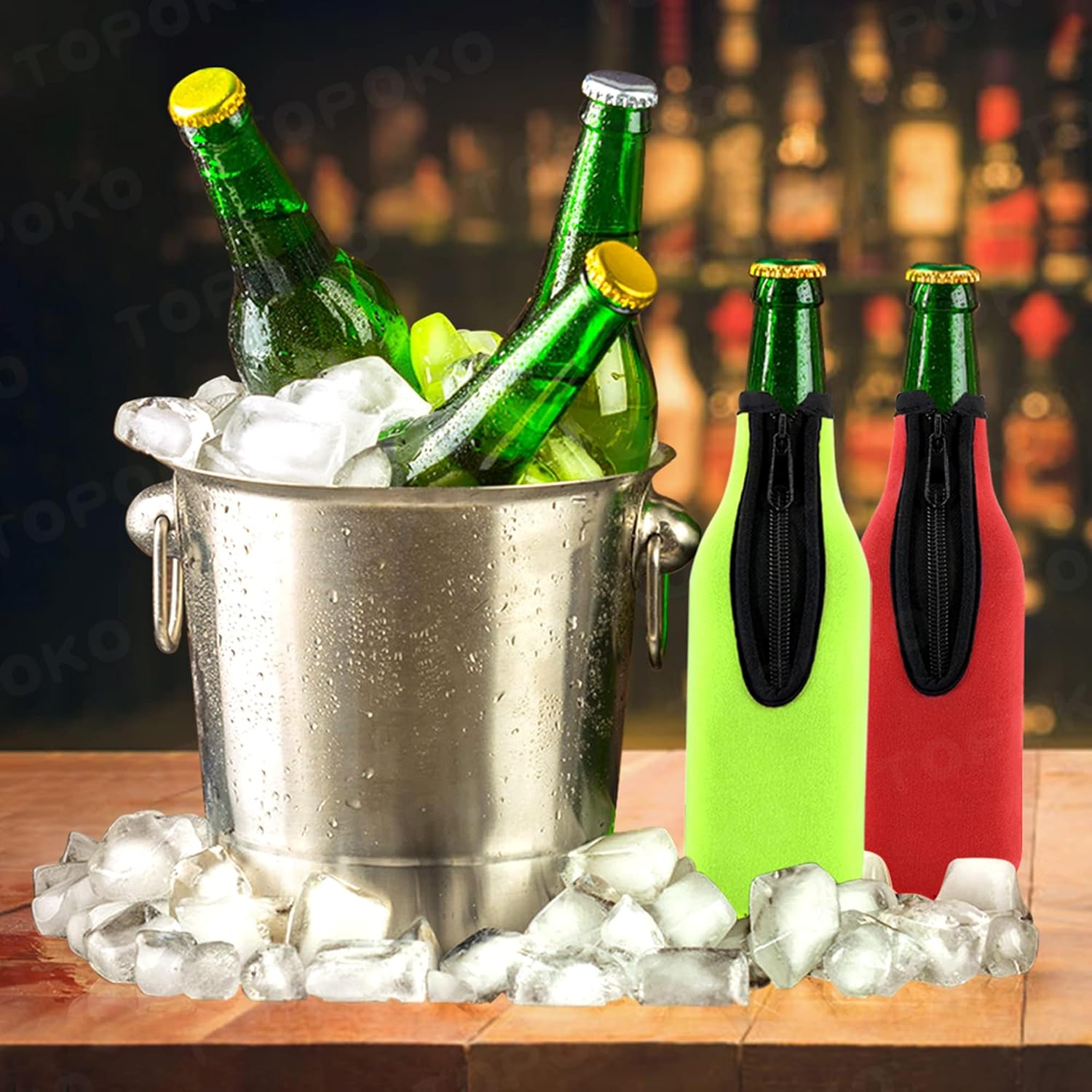Zippered Bottle Can Cooler Holder 11