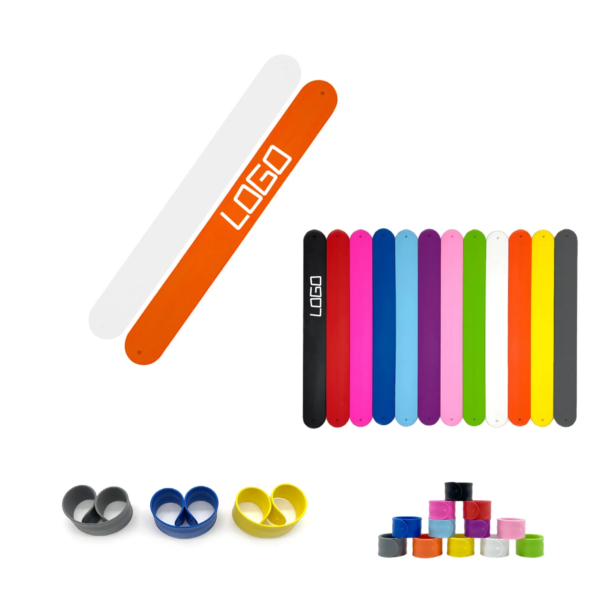Party Decorations Silicone Slap Bracelet