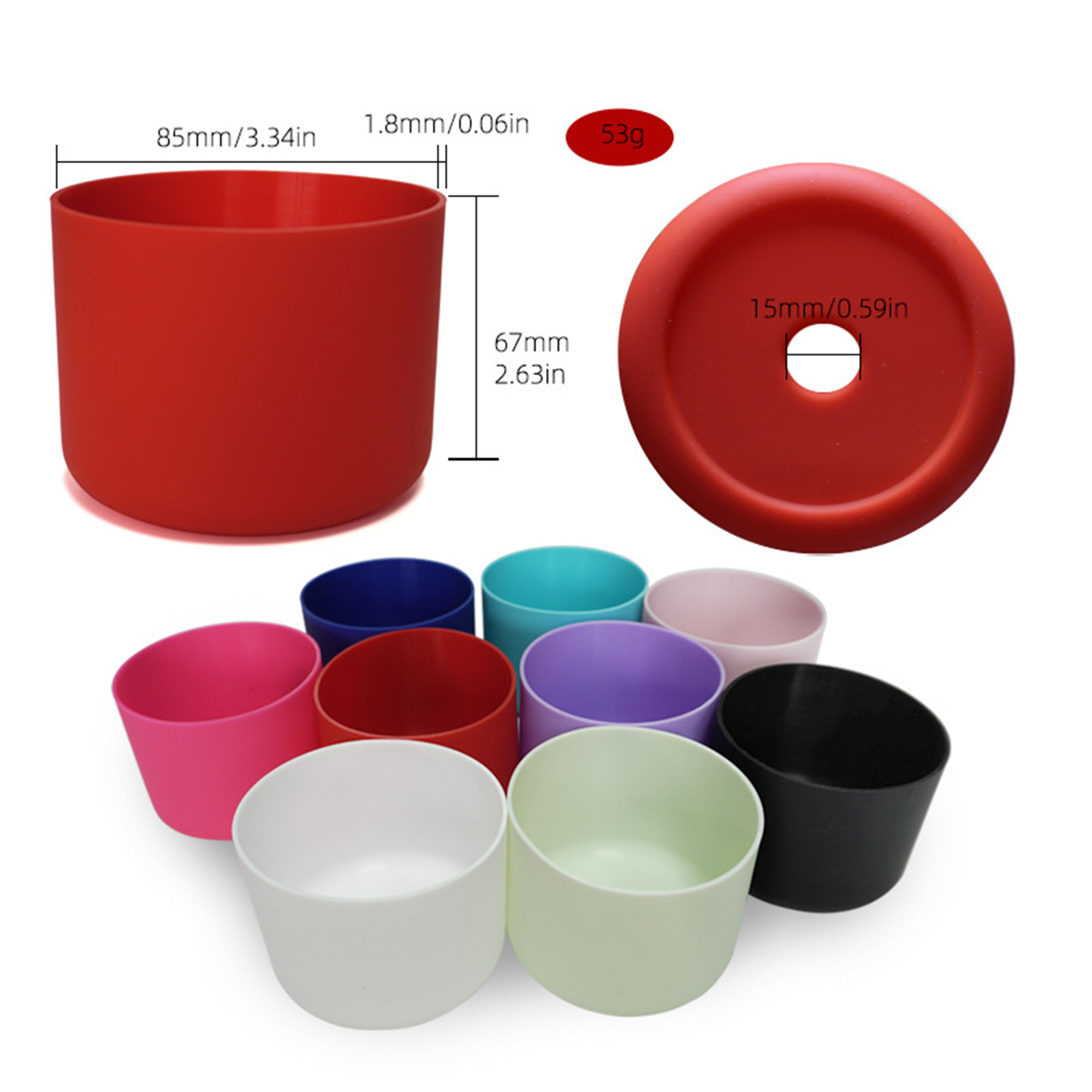 Silicone Sleeve for 32oz Water Bottle - Non-Slip Grip 7