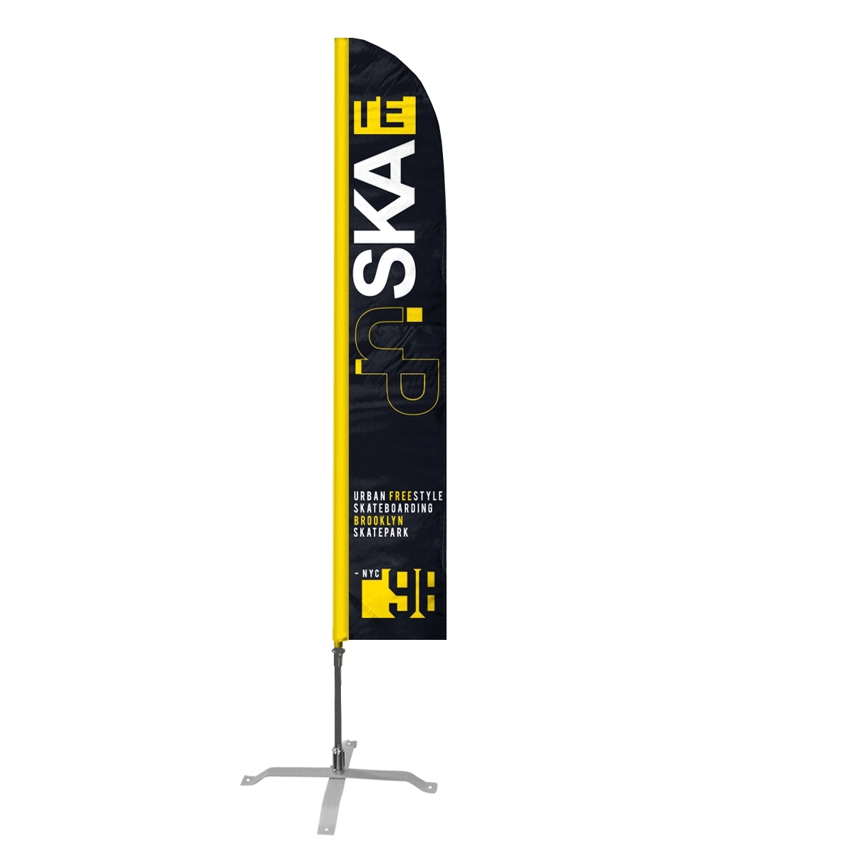 Custom Digital Printed Feather Flags - 17' x 3'