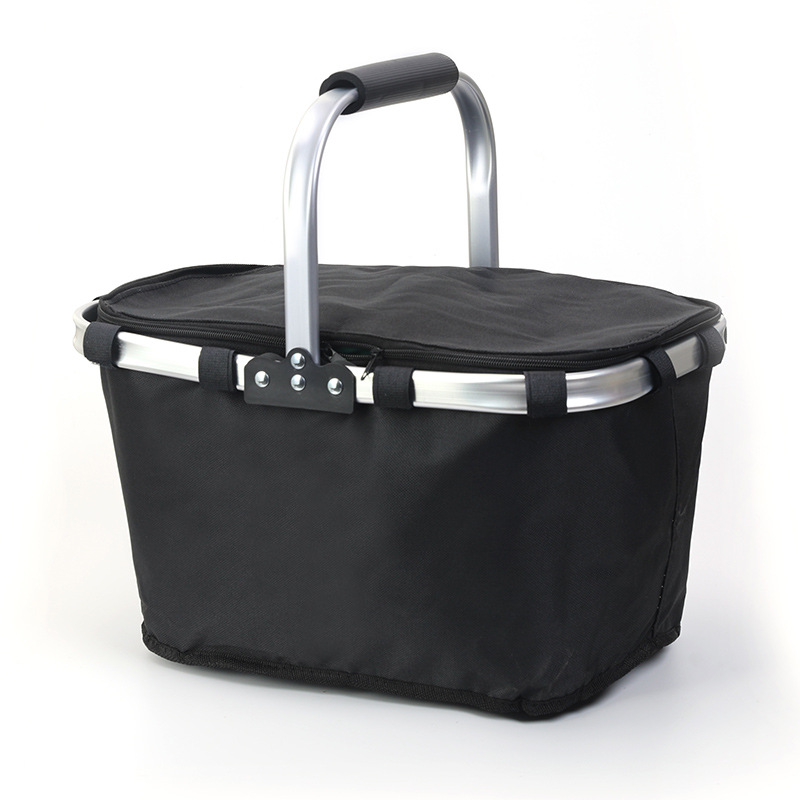 Oxford Picnic Basket Foldable Insulated Tote 10