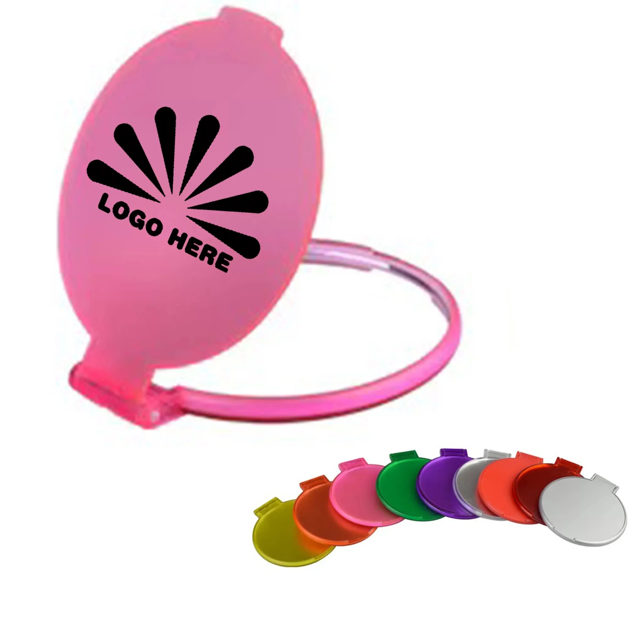 Plastic Makeup Mirror With Customizable Logo 8