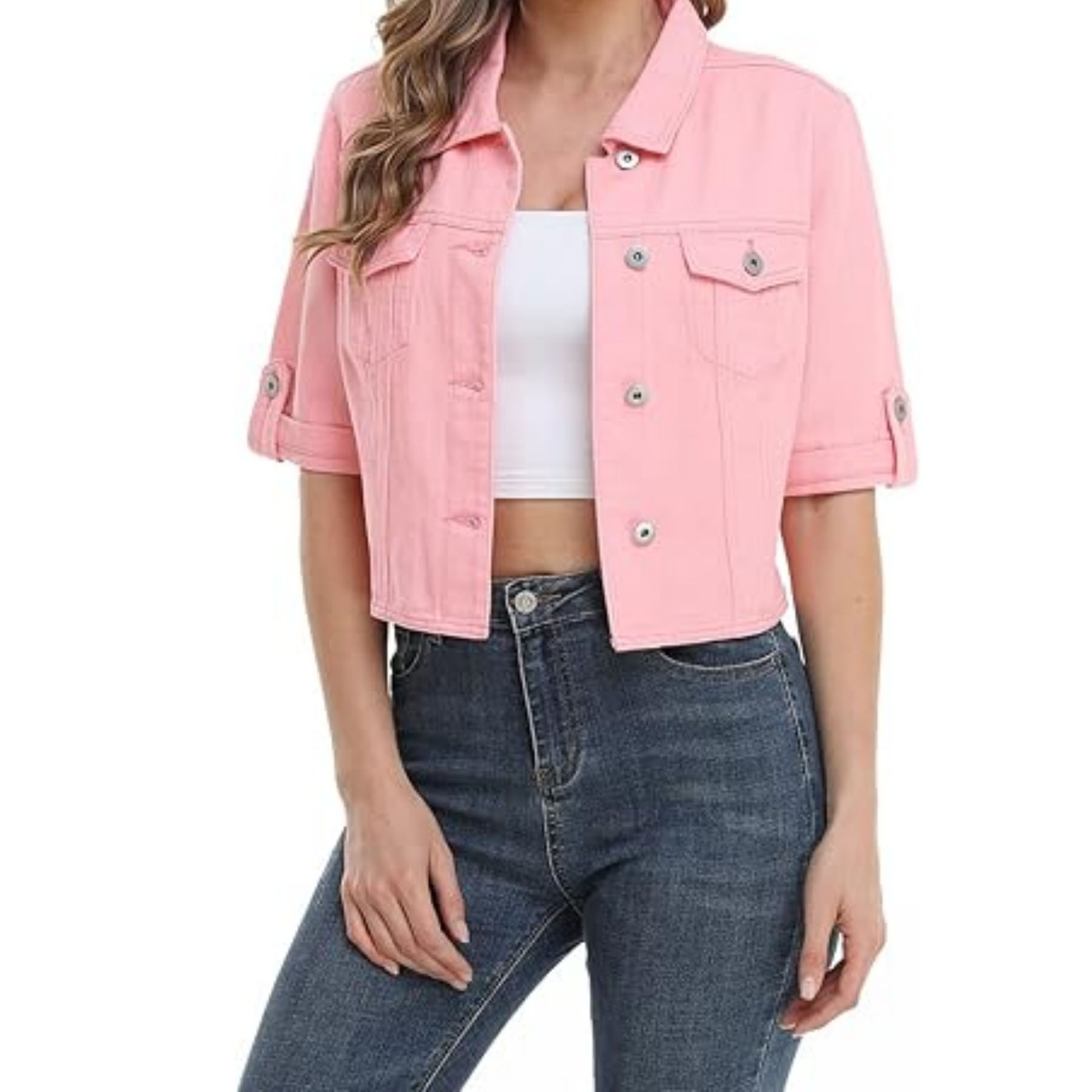Women's Short Denim Jacket 16