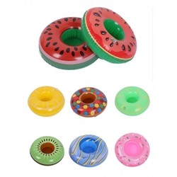 PVC Inflatable Floating Fruit Cup Holder