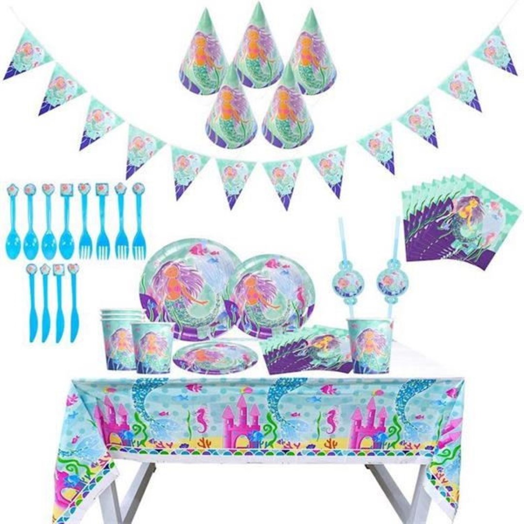 Mermaid Party Disposable Cutlery