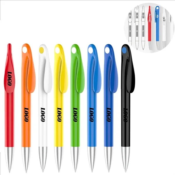 Custom 5.5 Inch Black Gel Pen — Professional Events & Corporate Giveaway