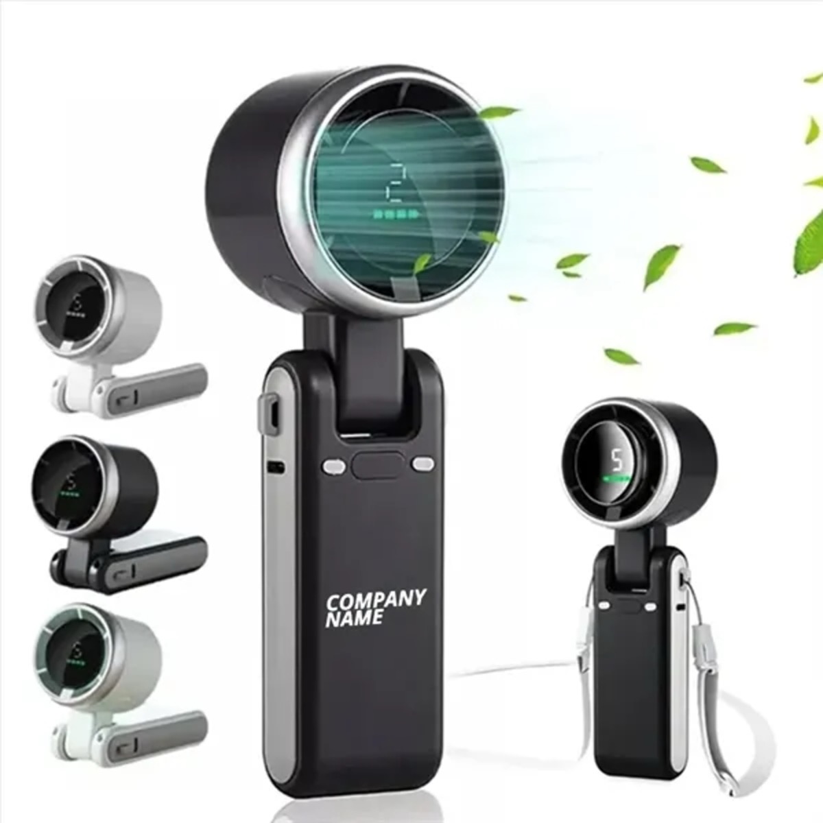 Mini Handheld Turbo Fan with Digital Display