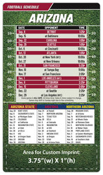 Magnet Football Sport Schedules - 4x7 Round Corners