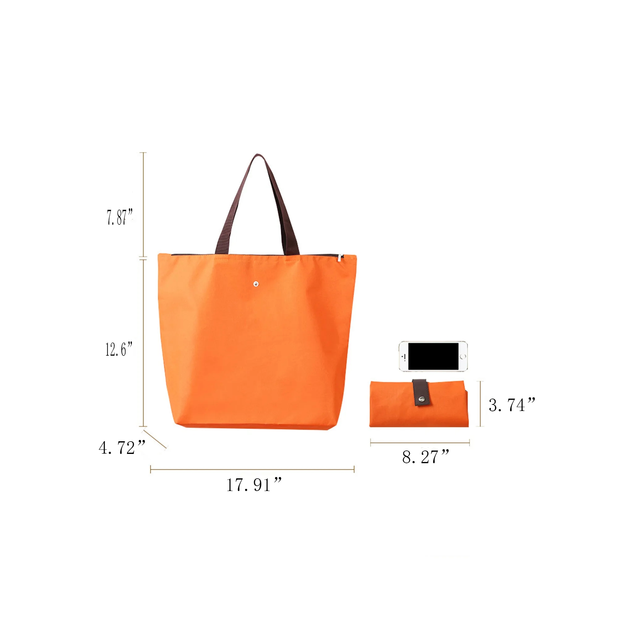 Waterproof Oxford Cloth Blank Folding Shopping Bag 7
