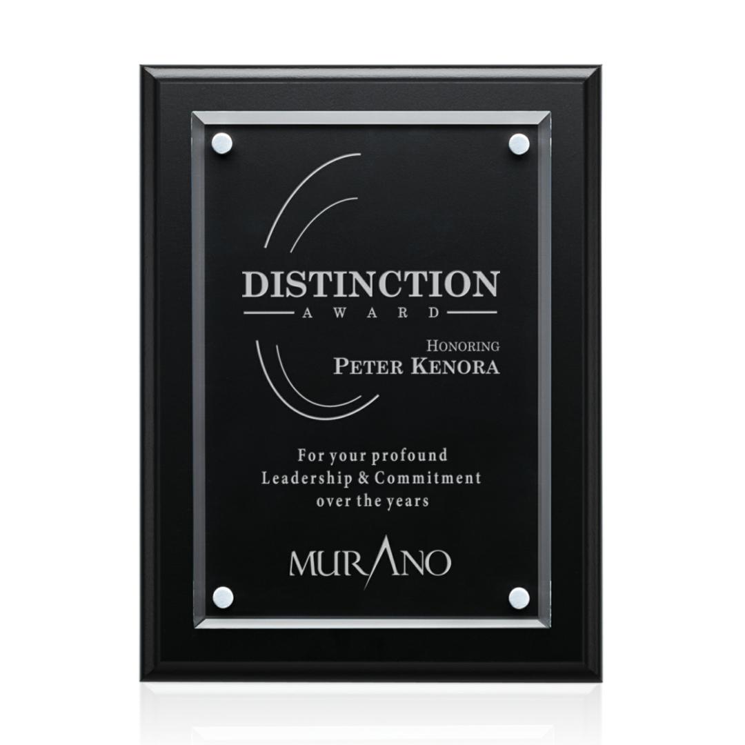 Elton Lasered Plaque-Black