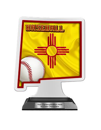 State Acrylic Trophy: 6" New Mexico Shape (Event t