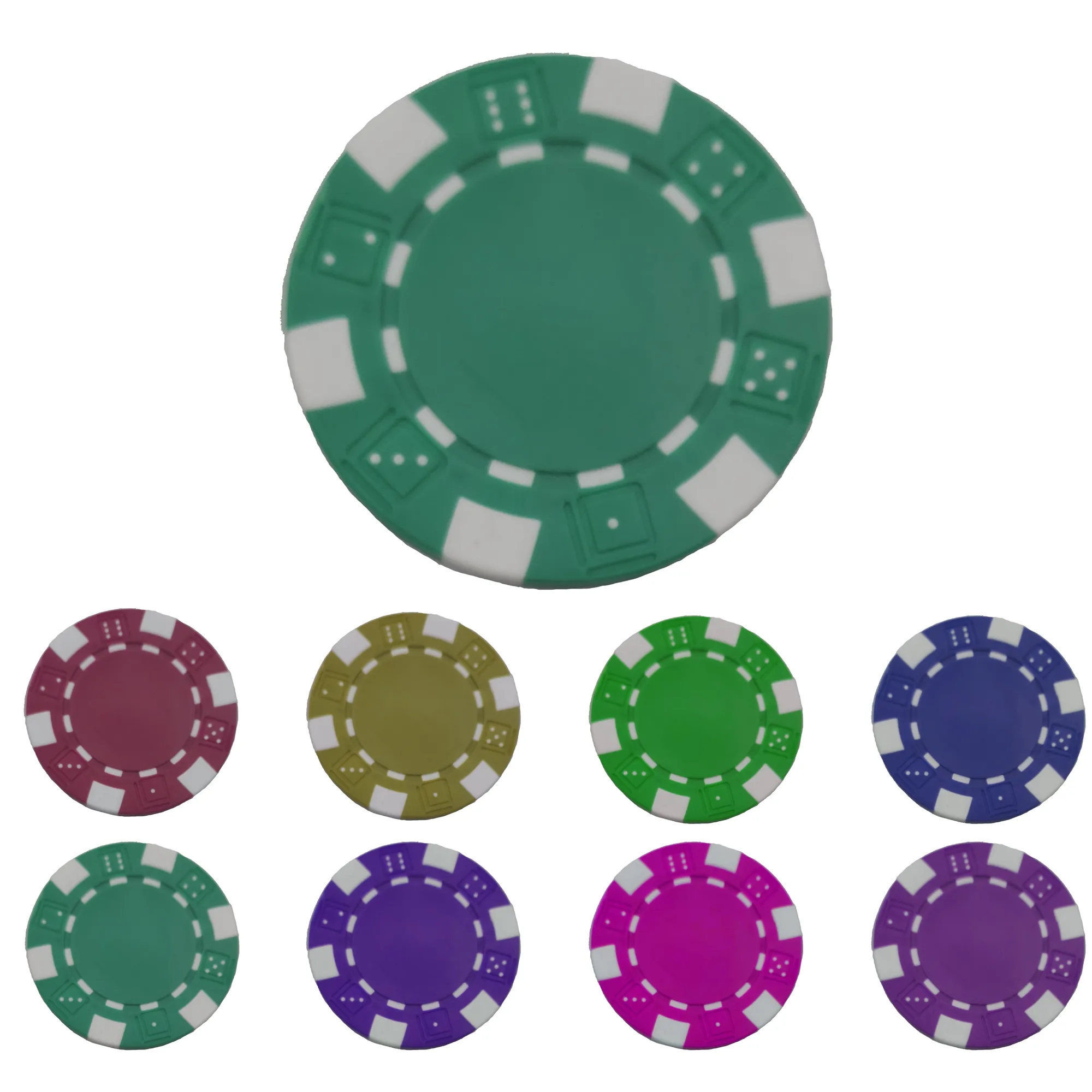 Full Color Poker Chips MOQ 100PCS 3