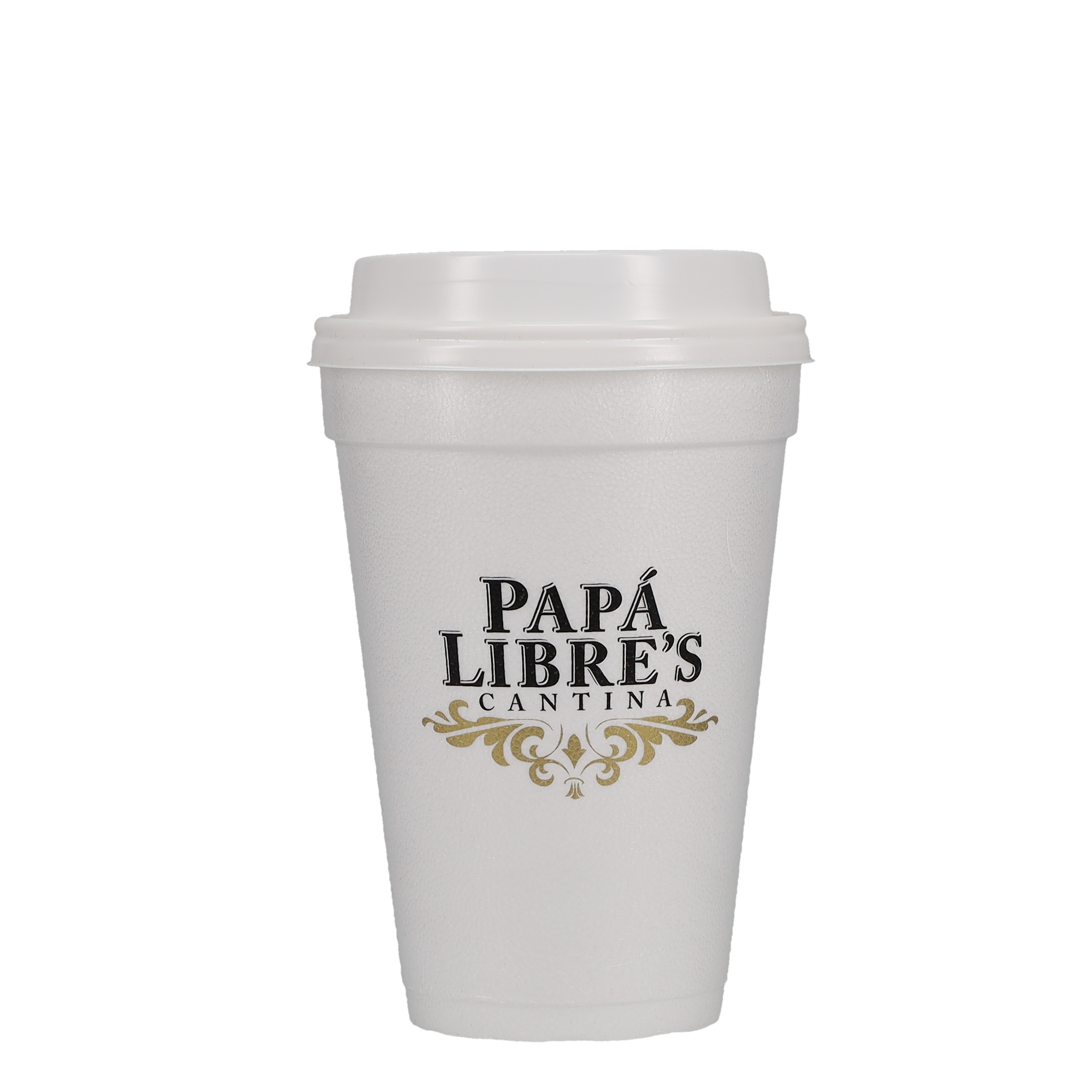 14/16/20/24 oz Foam Cup Straw Slot Lid Frosted 3