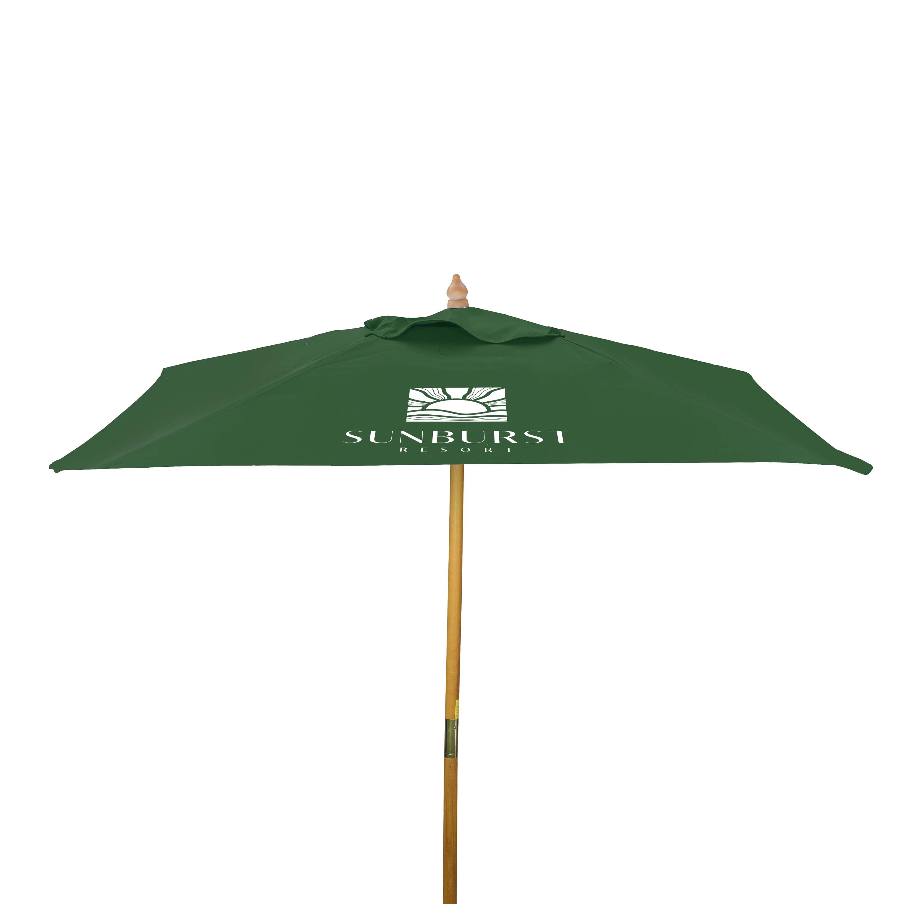 8' Square Wood Market Umbrella Kit (1 Imprint) 10