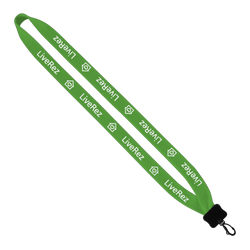 3/4" Cotton Lanyard with Plastic Clamshell & Swivel Snap Hook