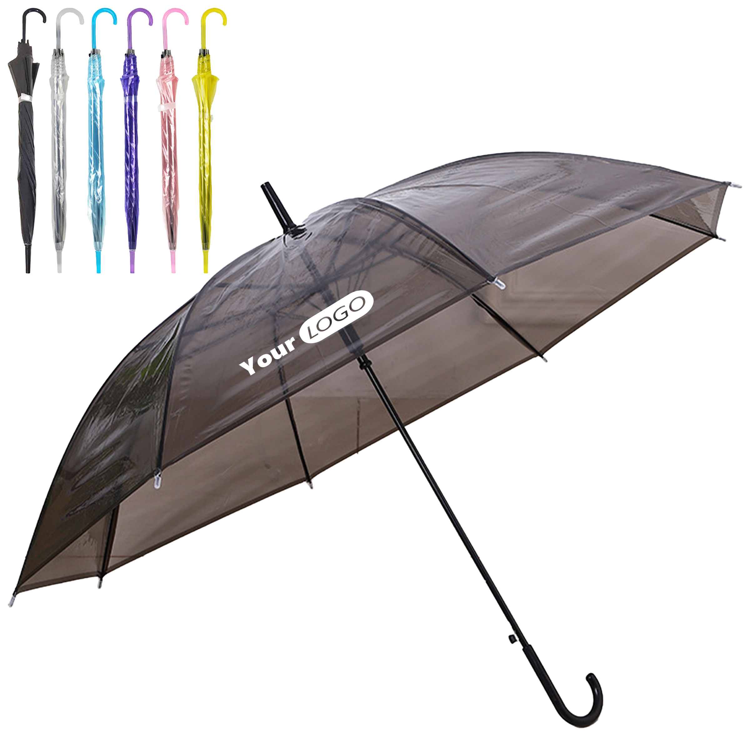 Pvc Creative Transparent Colored Umbrella 6