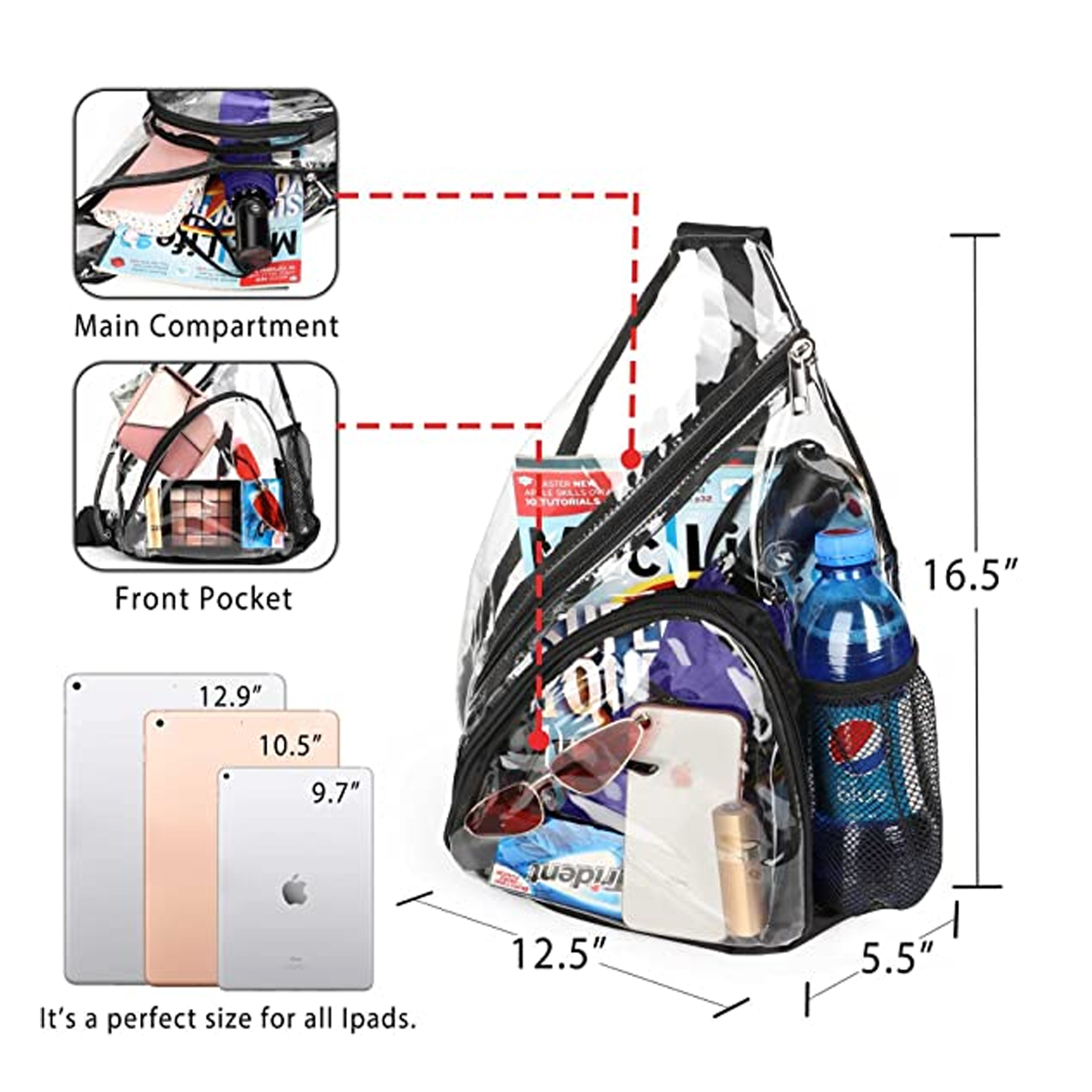 Clear PVC Sling Bag 6