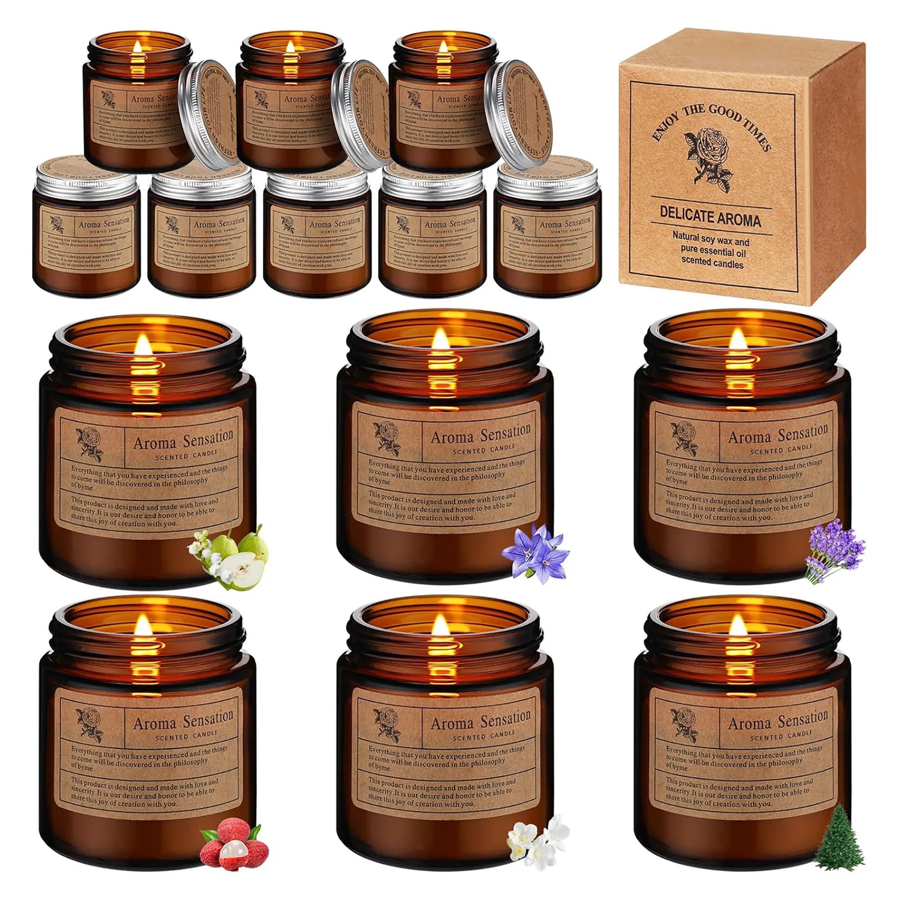 Candles for Home Scented Aromatherapy Gifts 10