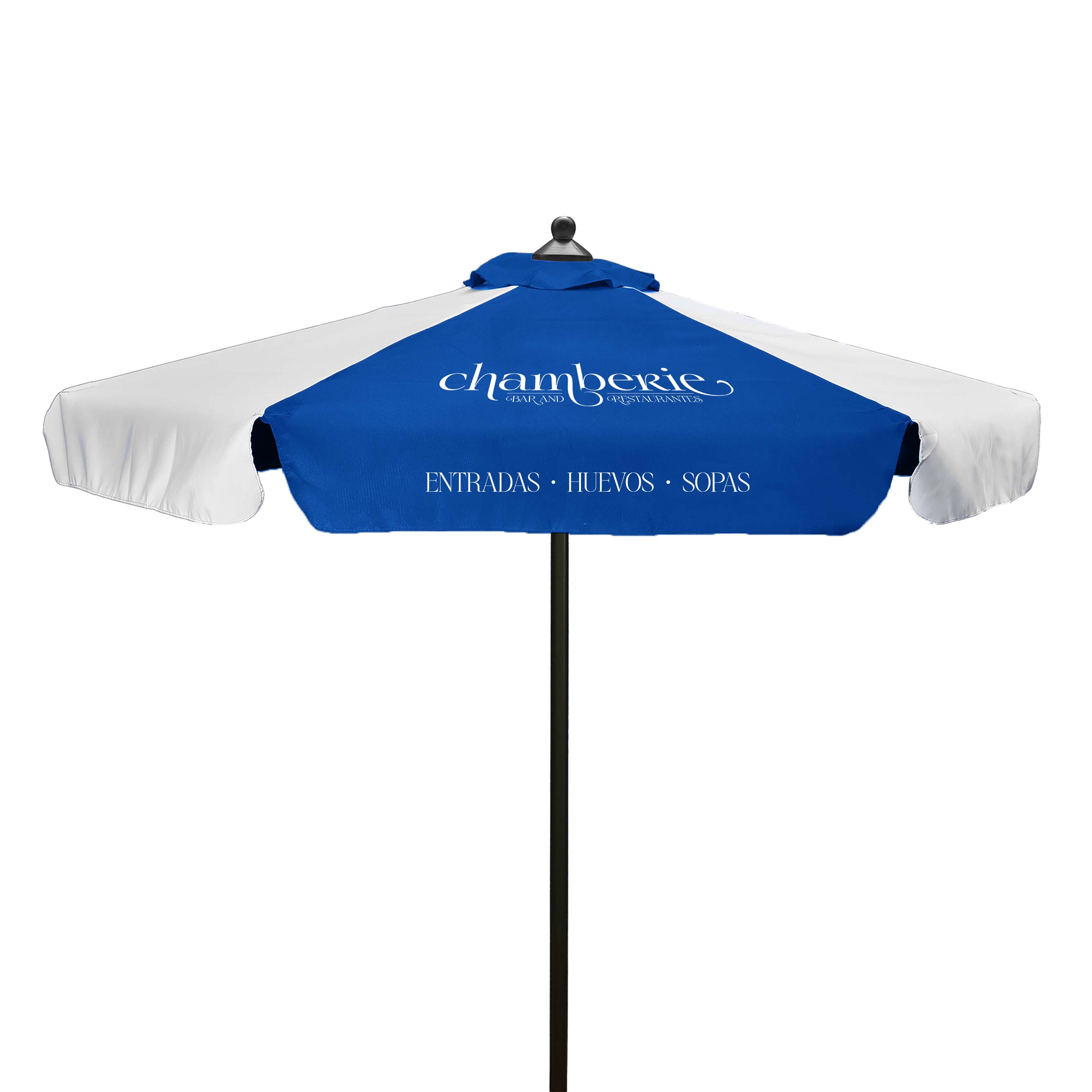 7' Steel Market Umbrella Kit with Valance (2 Imprints) 7