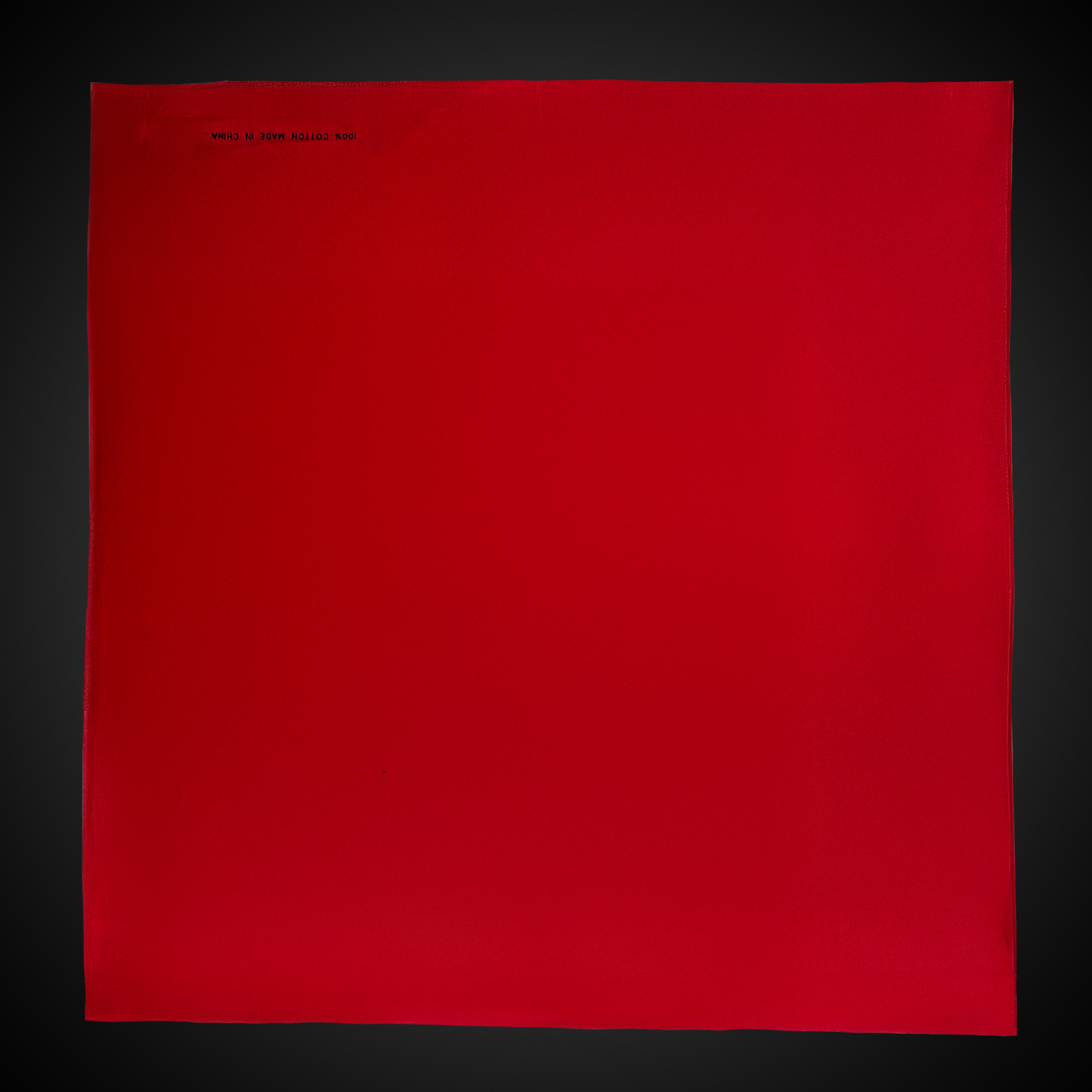 Solid Red 22" x 22" Cotton Bandana 1