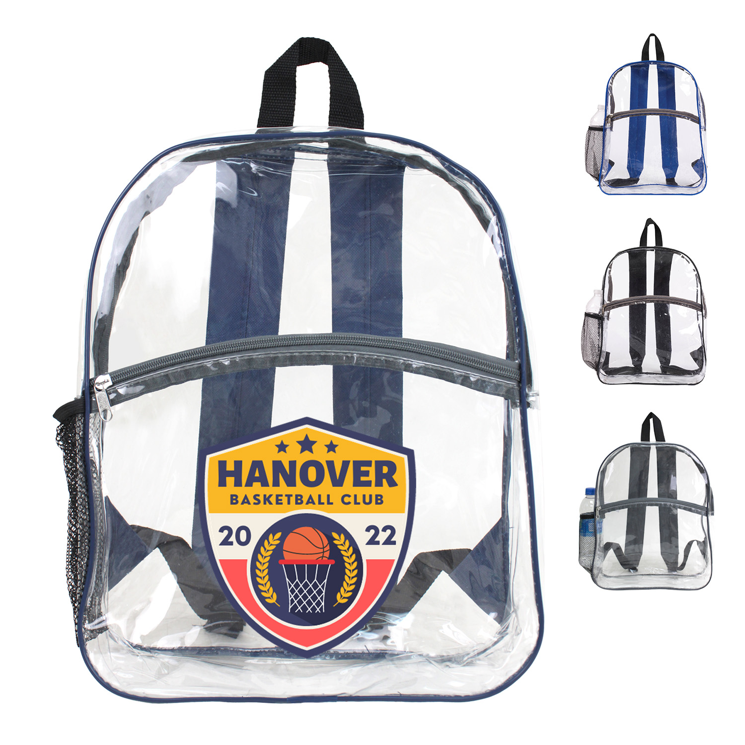 New & Improved Clear Zipper Backpack 8