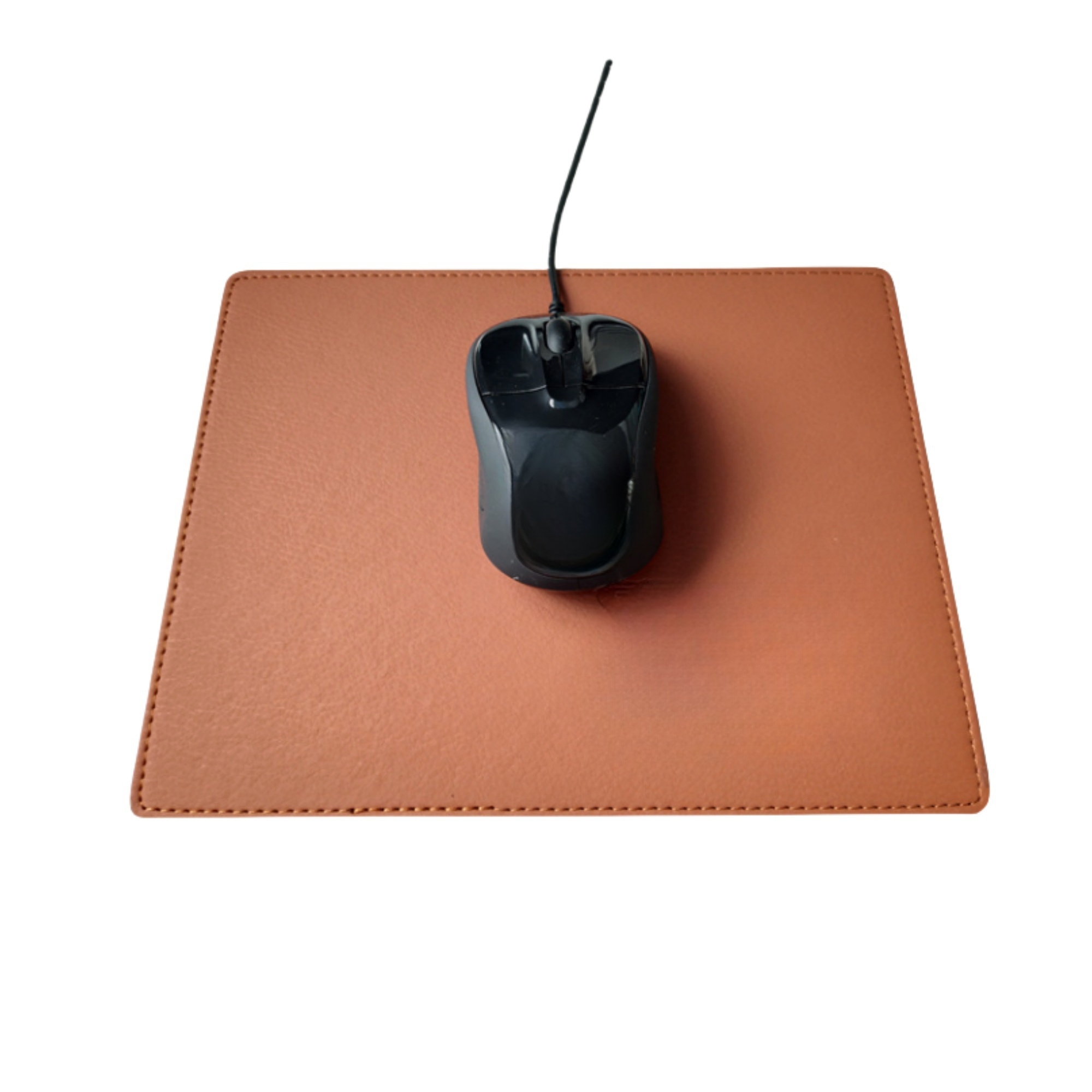 PU Leather Stitched Edge Computer Mouse Desk Mat 8