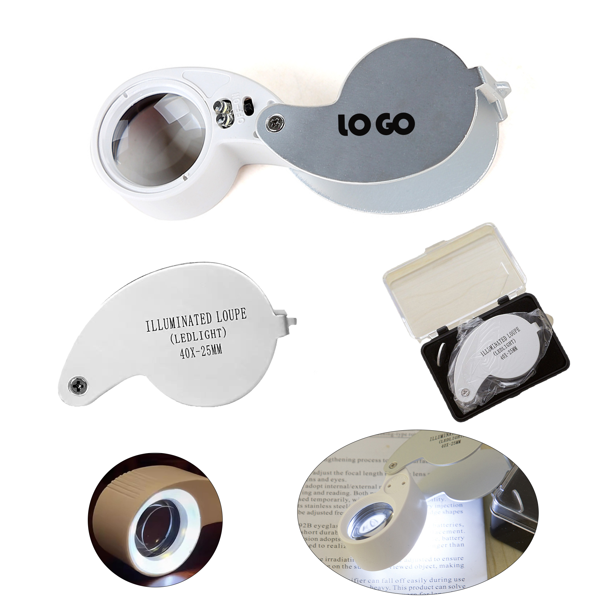 40x Illuminated Jewelry Magnifying Glass 5