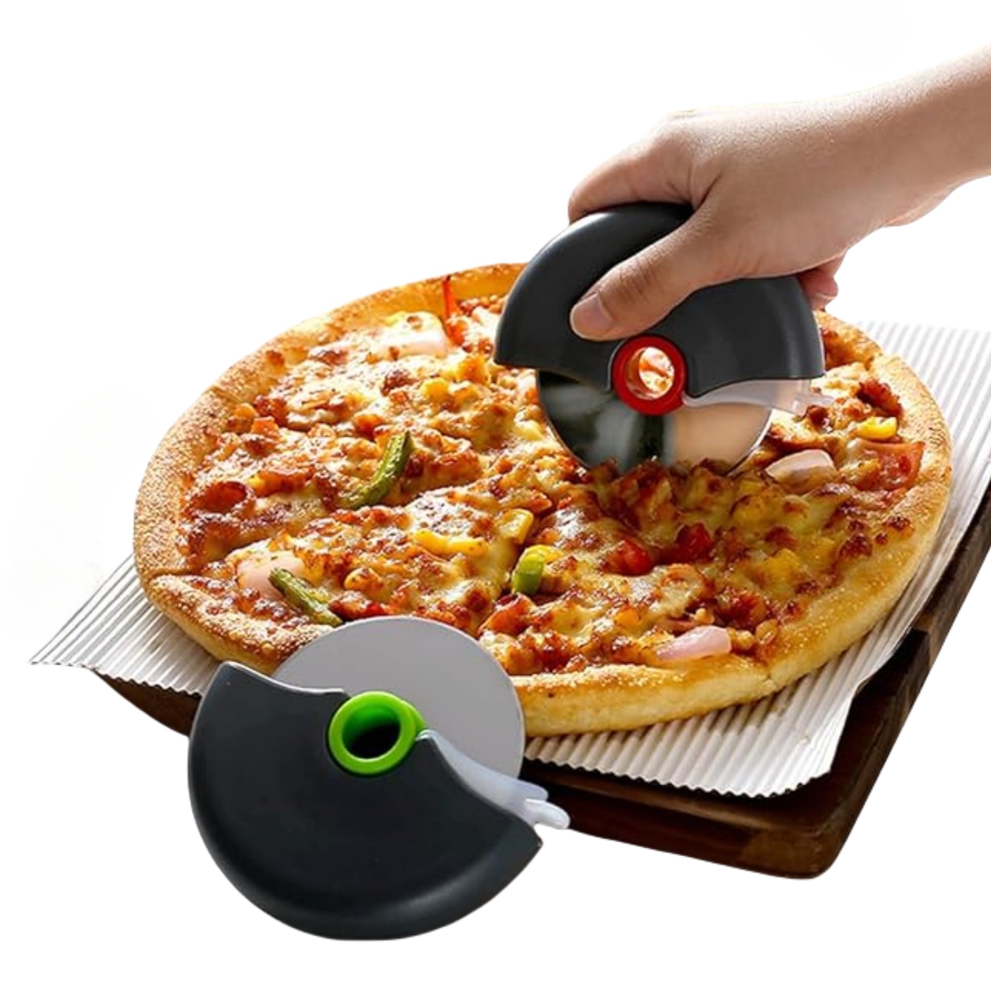 Portable Pizza Cutter Stainless Steel 7