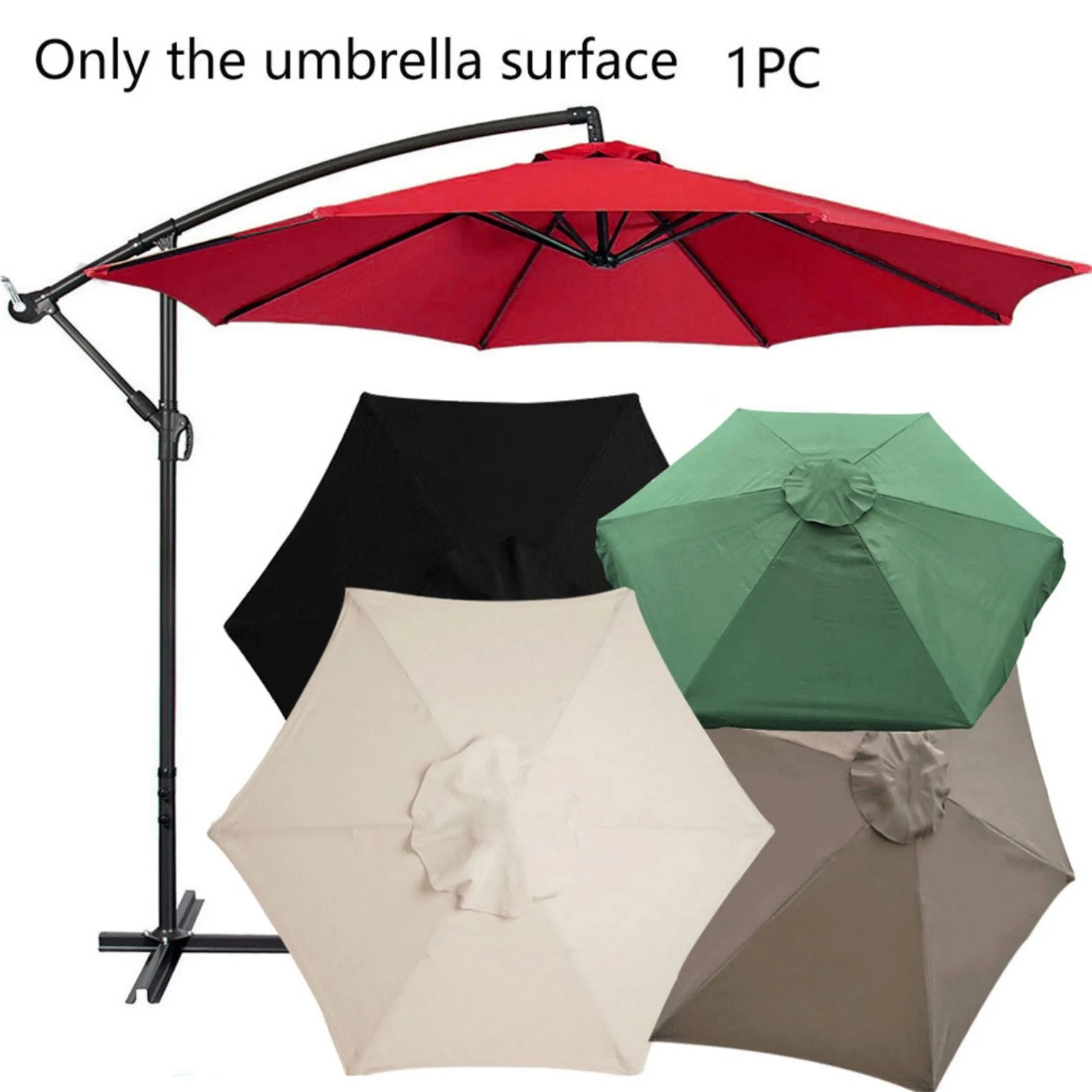 Covers 9ft Market Patio Umbrella Canopy - 8 Ribs 42