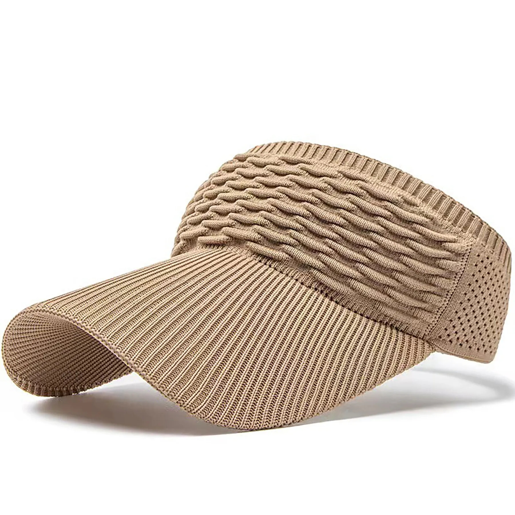 Women Knitted Elastic Visor Hat 18