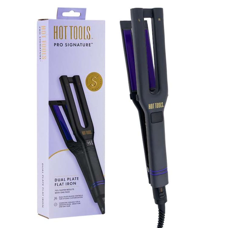 Hot Tools Pro Signature Dual Plate Charcoal Ceramic Flat Iron 3