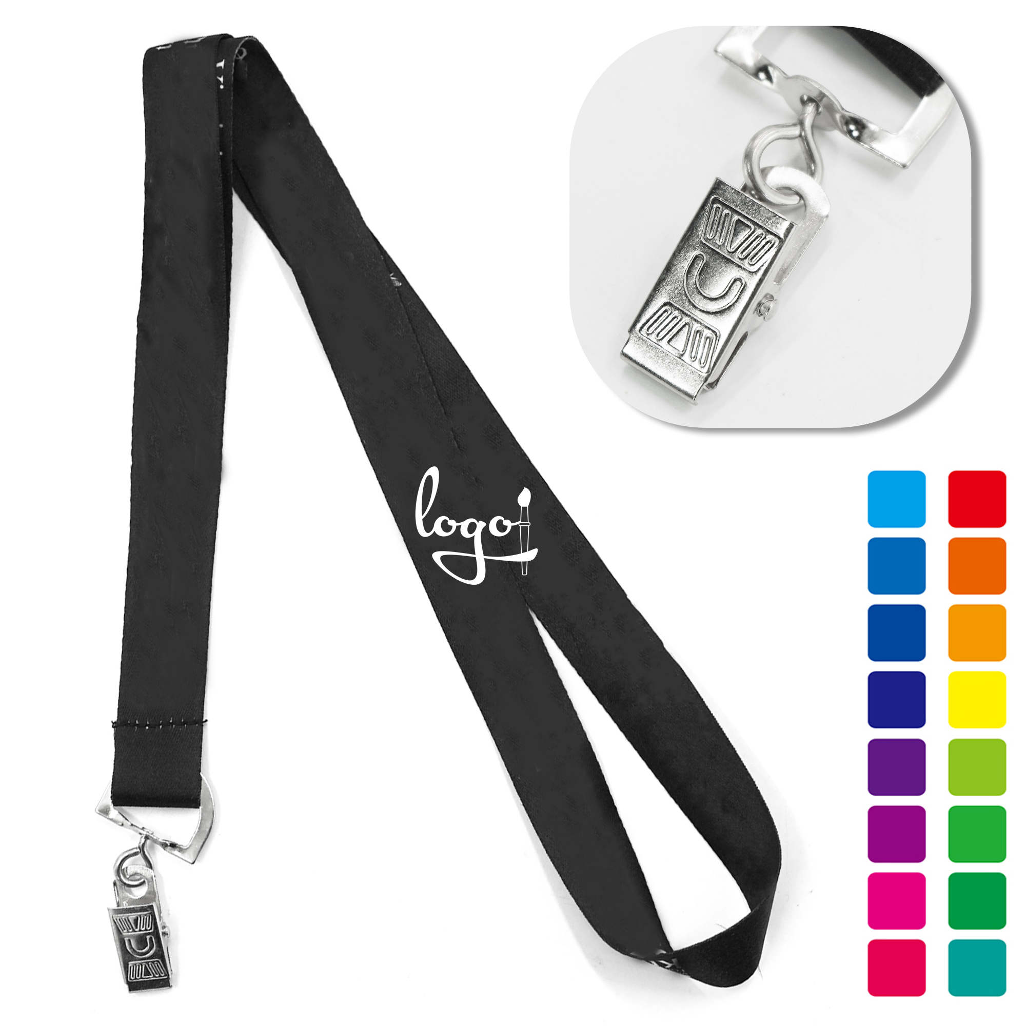 Custom Polyester Lanyard With Durable Clips Bowls