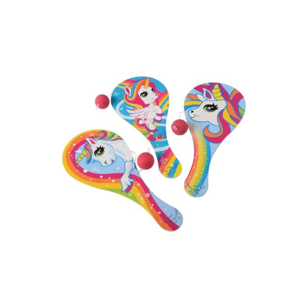 Unicorn Paddle Balls - Assorted 3