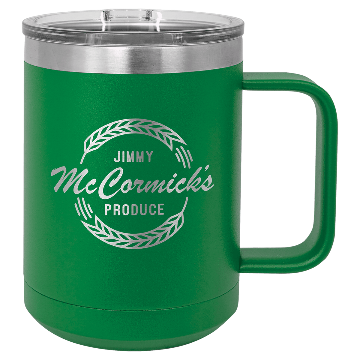 Polar Camel 15 oz. Green Vacuum Insulated Mug with Slider Lid 3