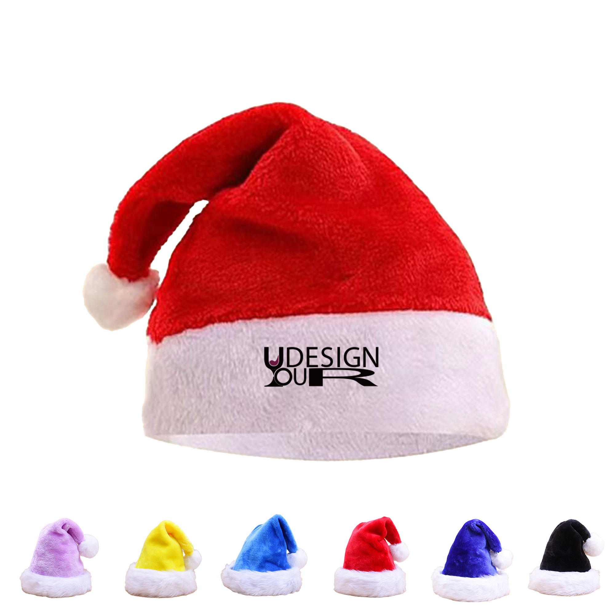 Plush Christmas Hat With Custom Logo 4