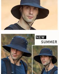 Outdoor Fishing Wide Brim Sun Bucket Hat