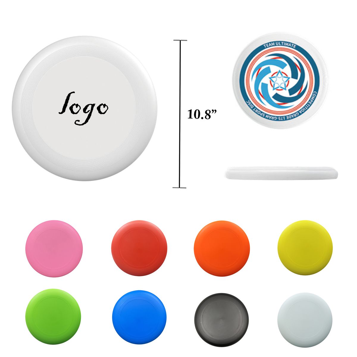 MOQ25 175g Professional PE Sports Flying Disc 9