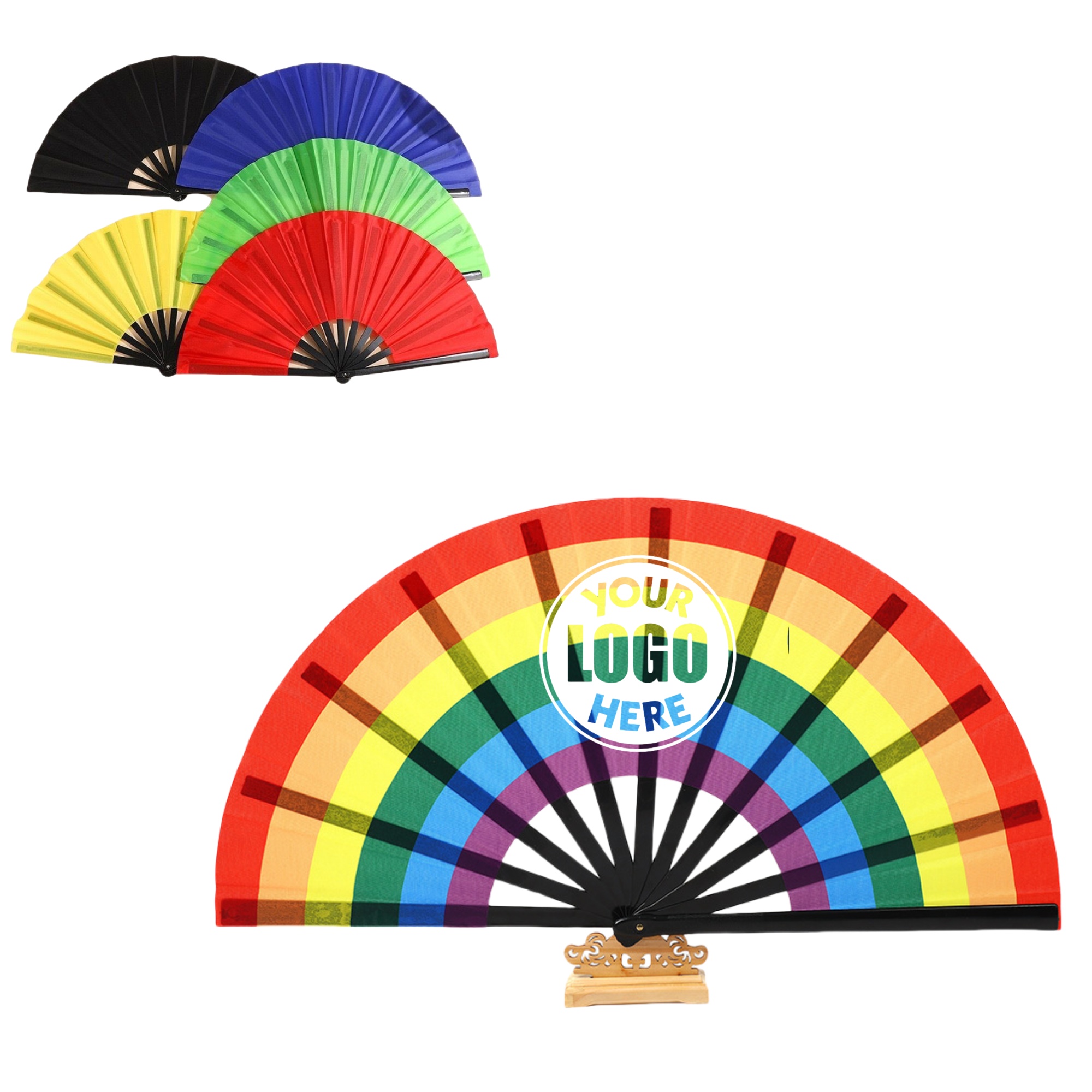 Fold Rainbow Fan 6