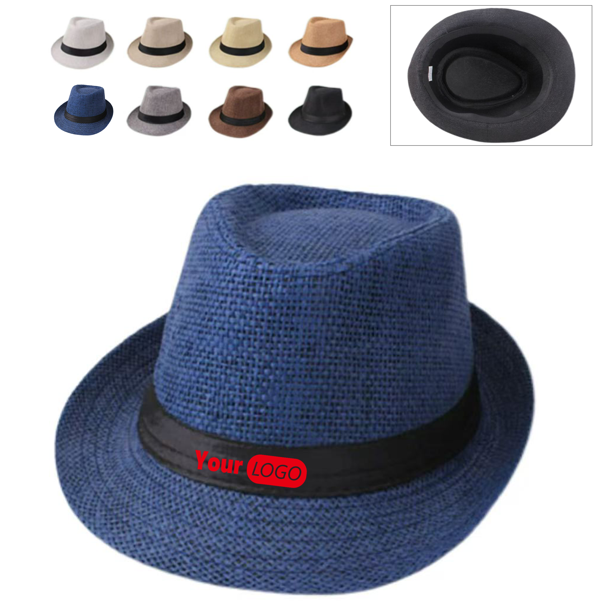 Natural Straw Classic Fedora 3