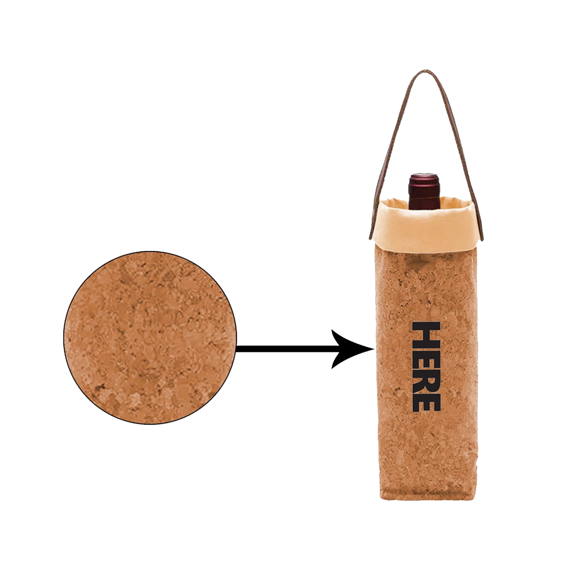 Single Bottle Wine Tote Carrier