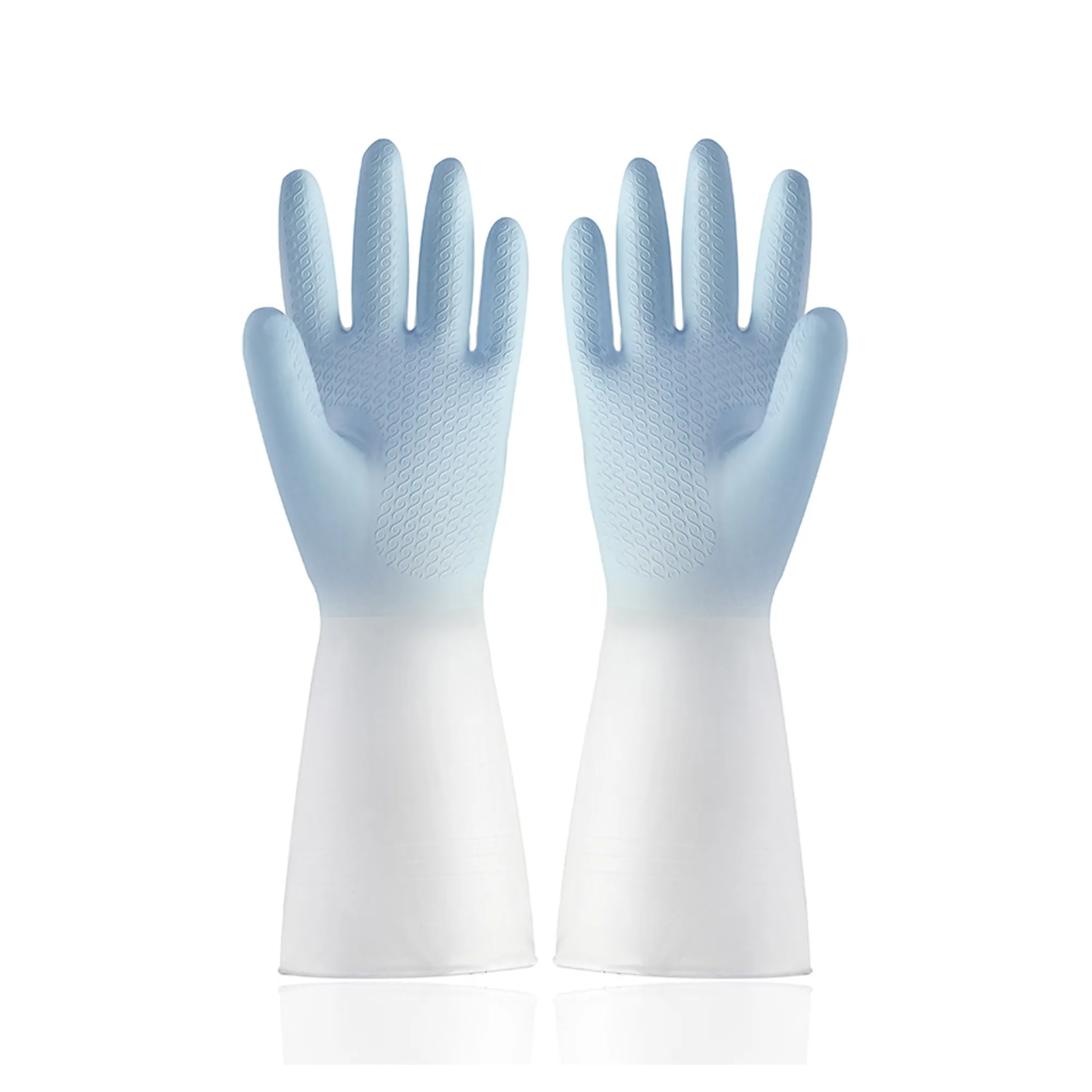 Mixing Color Kitchen Rubber Gloves 17